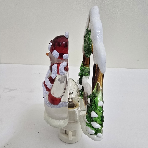 y2k COSTCO Snowman Night Light Veilleuse Christmas Holiday Electric with Bulb - Picture 4 of 16